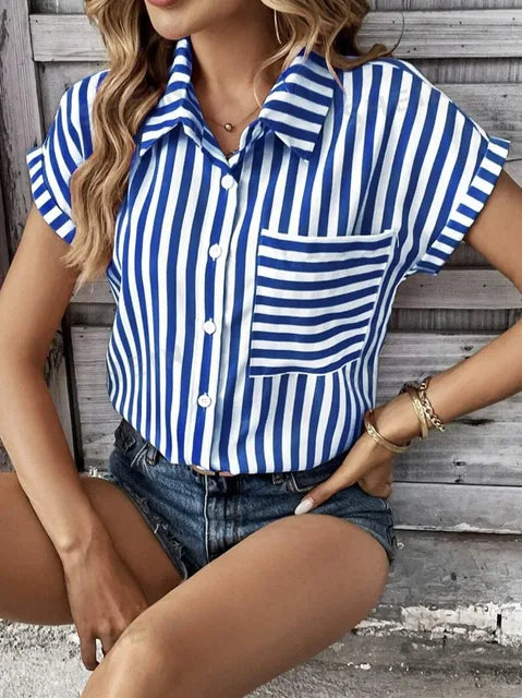 Chic Charm Vrouwelijke Stijlvolle Blouse