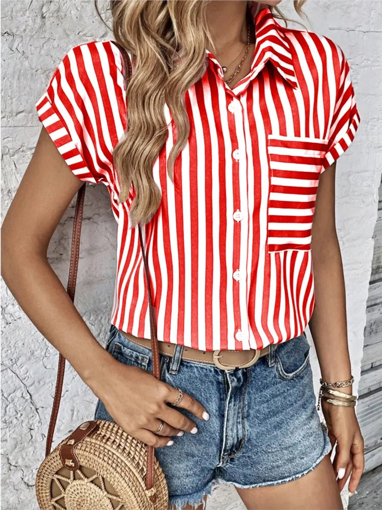 Chic Charm Vrouwelijke Stijlvolle Blouse
