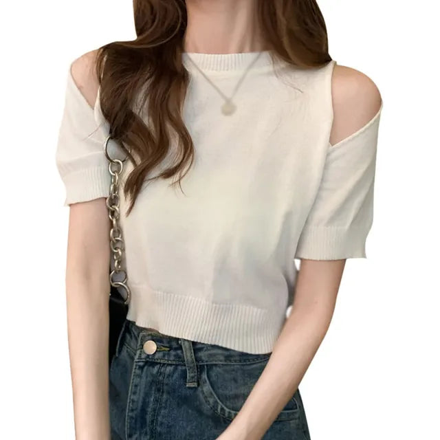 Casual Off-Shoulder Summer Blouse for Women