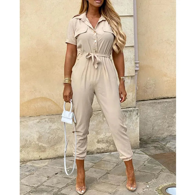 Velanora Eleganter Blumen-Jumpsuit