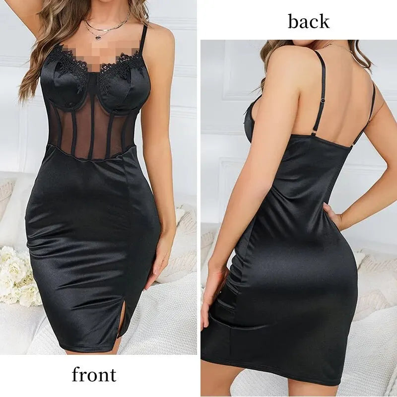 Noir Elegance Strakke Sensuele Zwarte Jurk