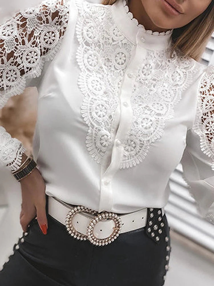La Bella Moda Kanten Blouse