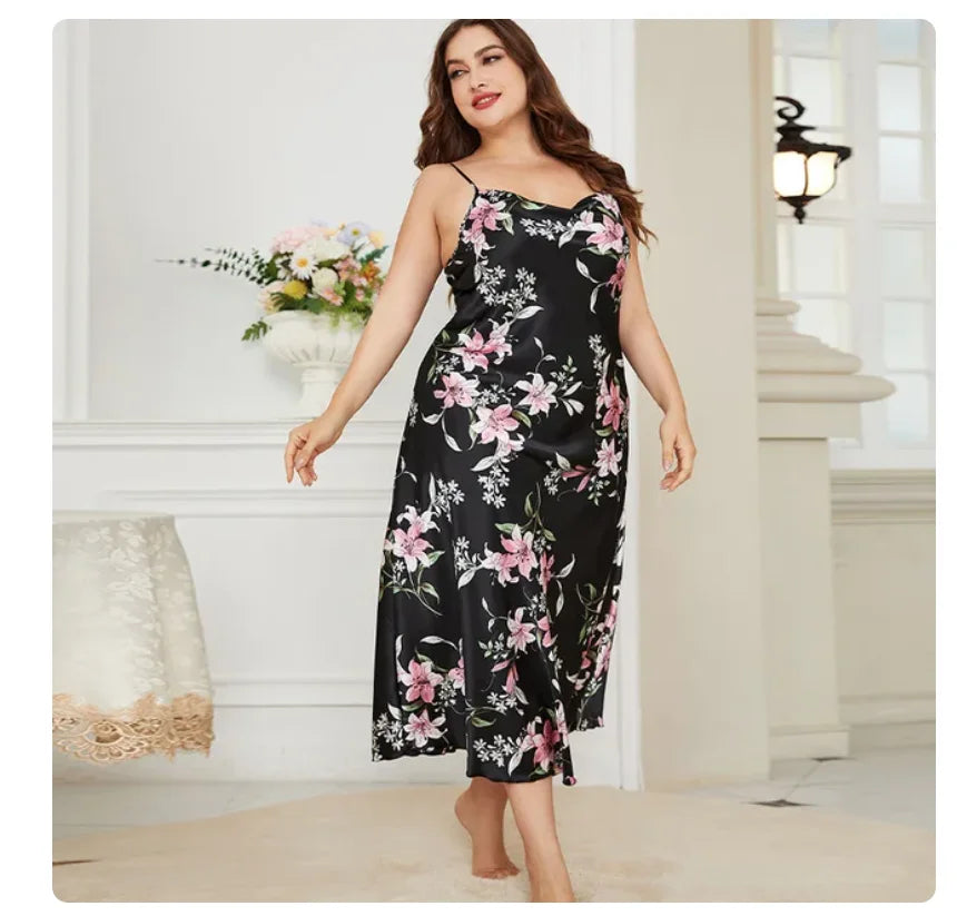 Avalon Luxe Camicia da Notte in Raso