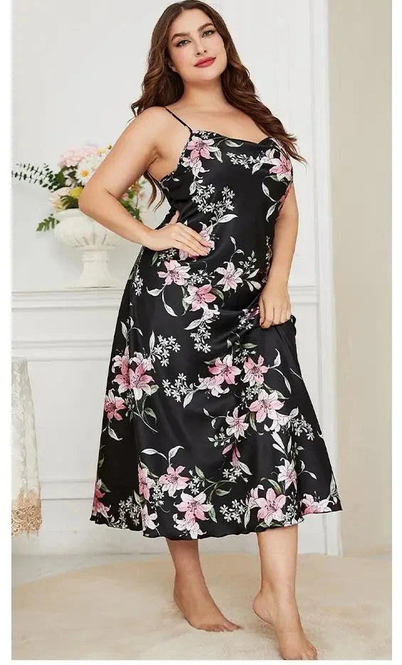 Avalon Luxe Camicia da Notte in Raso