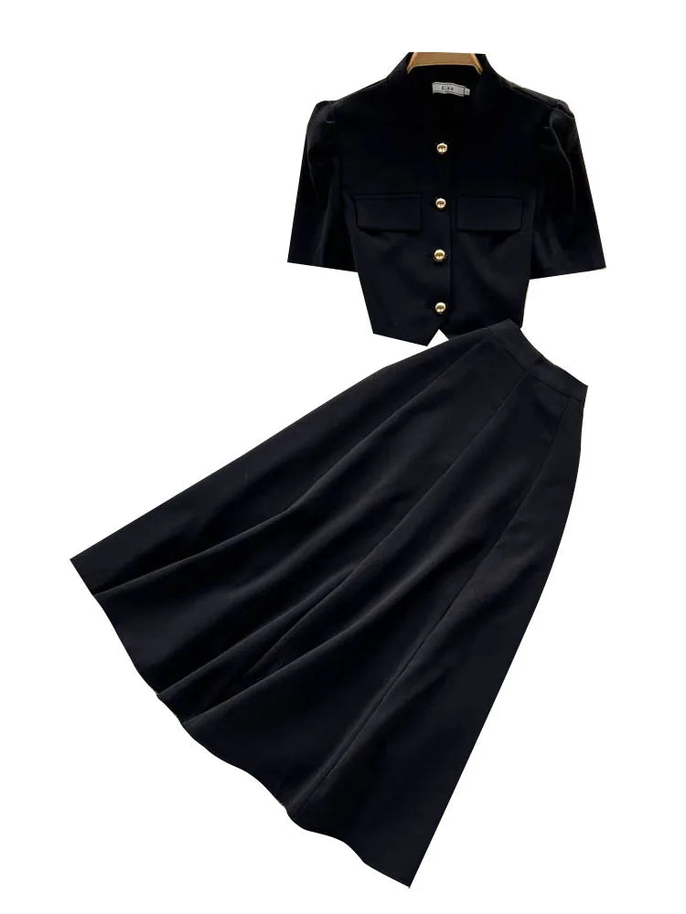 Moda Chic Abito Autunno Estate