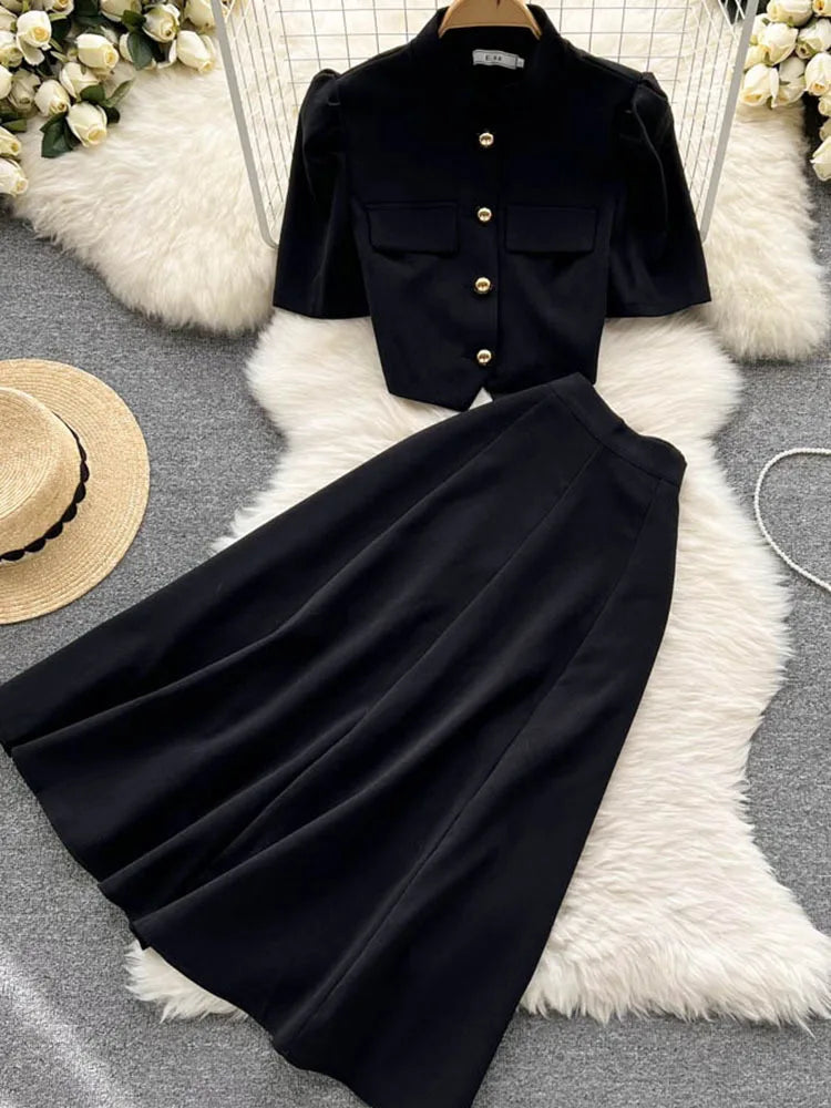 Moda Chic Abito Autunno Estate