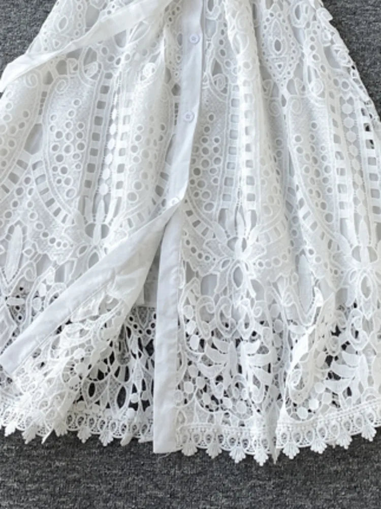 CrazyChic Elegante Kant Vestito