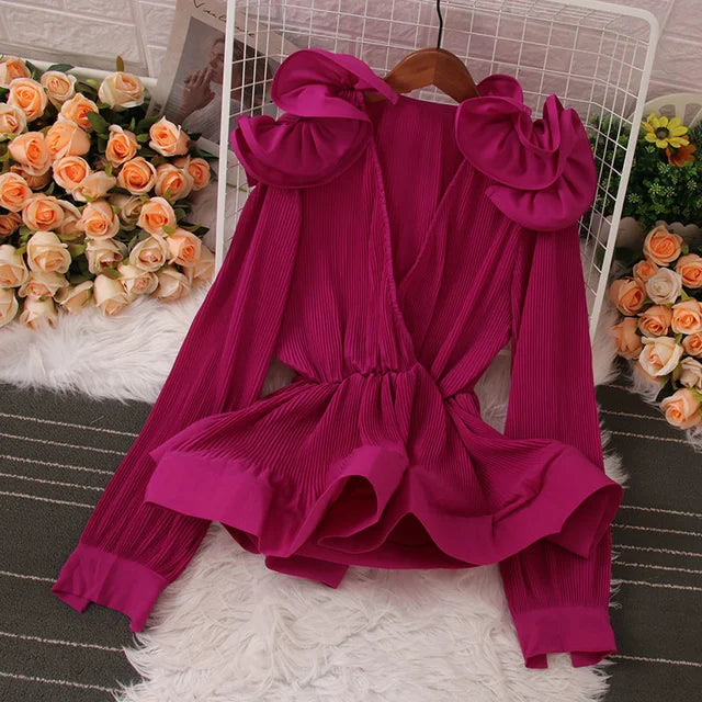 Blouse d'été avec patchwork floral pour femmes