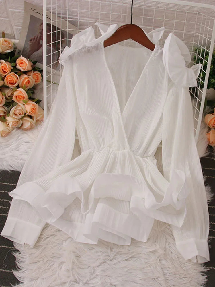 Blouse d'été avec patchwork floral pour femmes