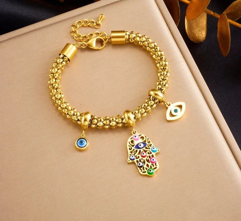 Bescherming & Stijl Roestvrijstalen Hand Bedel Armband