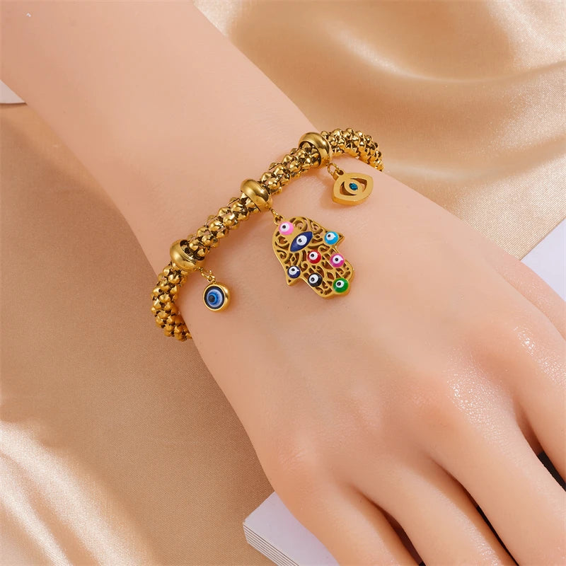 Bescherming & Stijl Roestvrijstalen Hand Bedel Armband