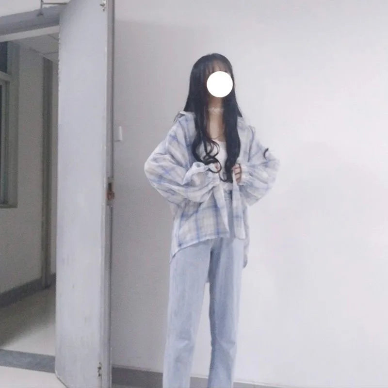 Blusa Vintage de Cuadros