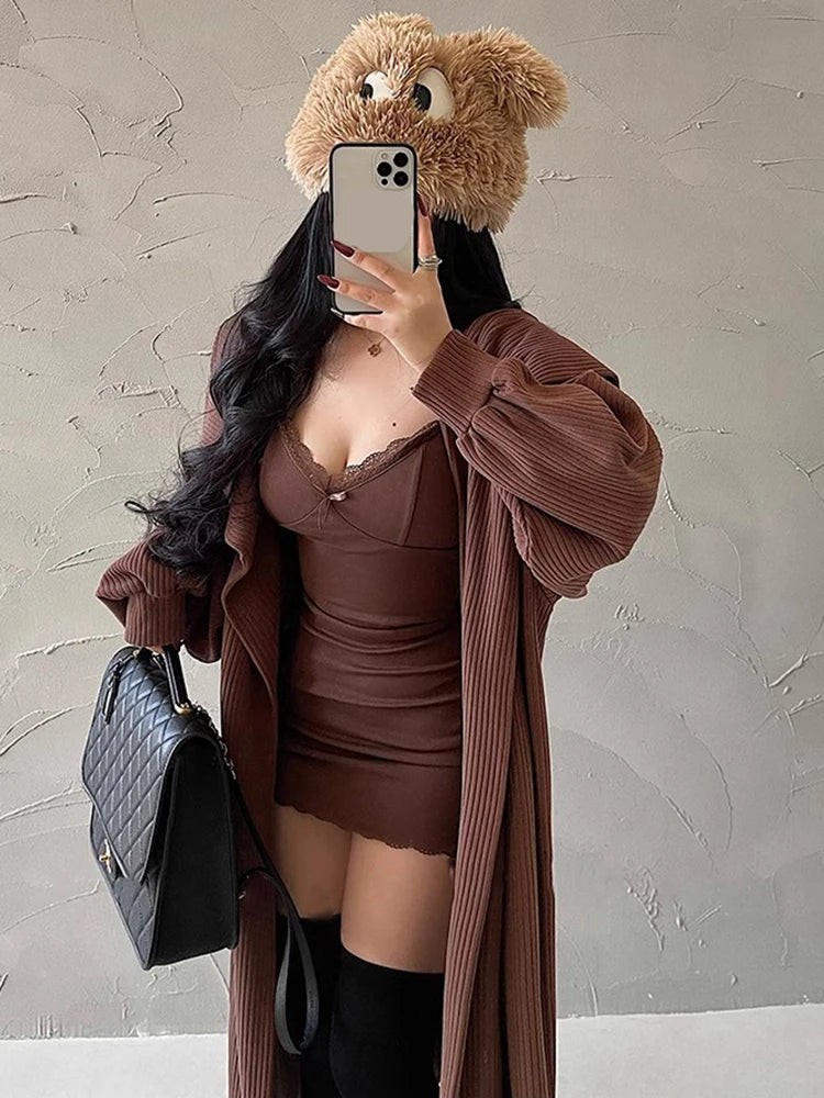 Retro Kant Bodycon Jurk