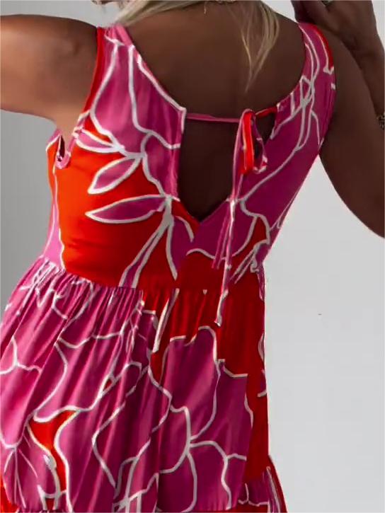 Esmée | Stilvolles Blumenmuster Kleid