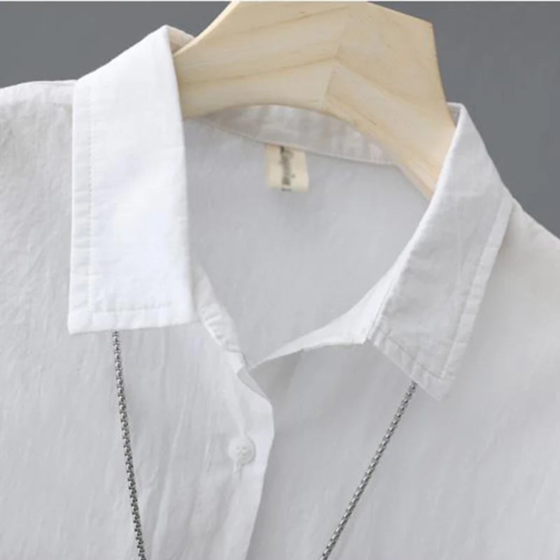 Yellow Cotton Polo Shirt for Women - "ModaChic" 2024 Collection