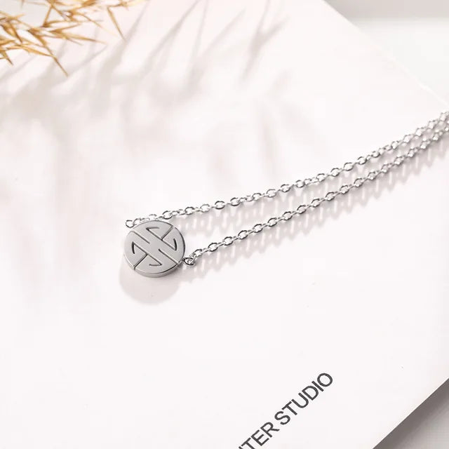 Betoverende Glanzende Gelukkig Woord Hanger Ketting