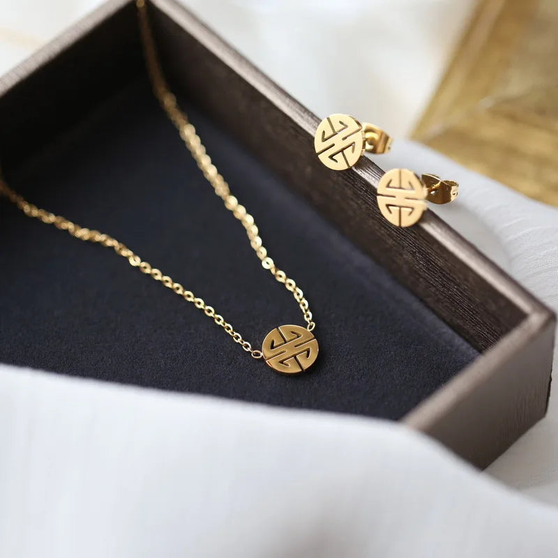 Betoverende Glanzende Gelukkig Woord Hanger Ketting