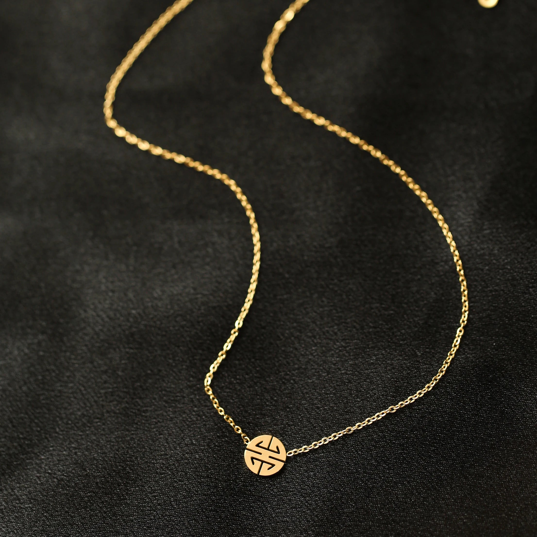 Betoverende Glanzende Gelukkig Woord Hanger Ketting