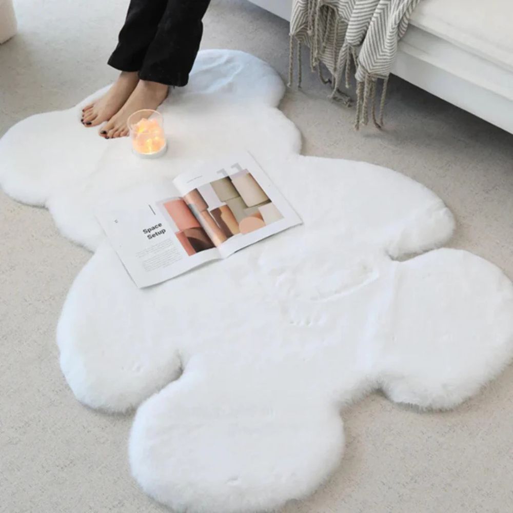 Morbido tappeto orso di peluche