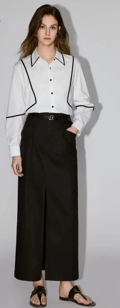 Zadily Zomer Kantoor Dame Wit Katoenen Blouse