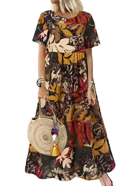 Luna Vintage Bloemenprint Zomerjurk