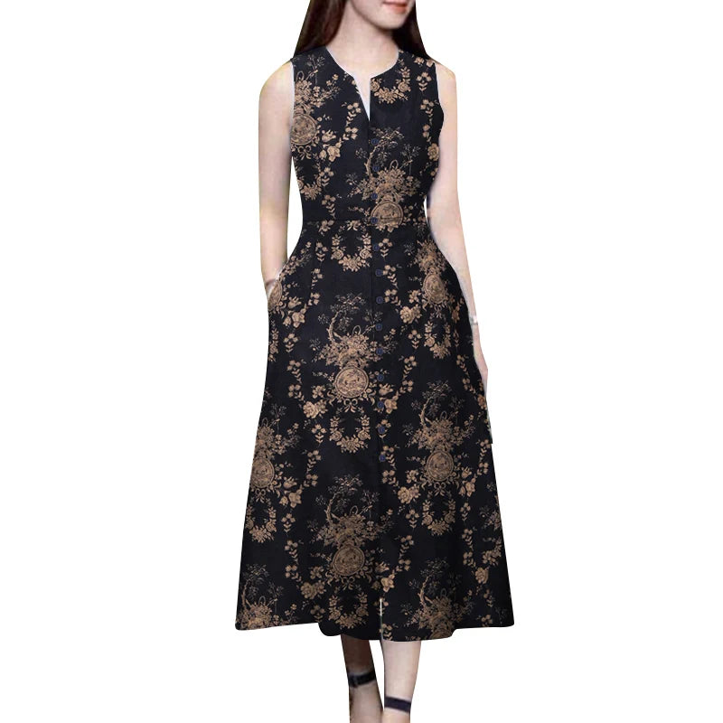 ZomerBries Vestito con Stampa Bohemien