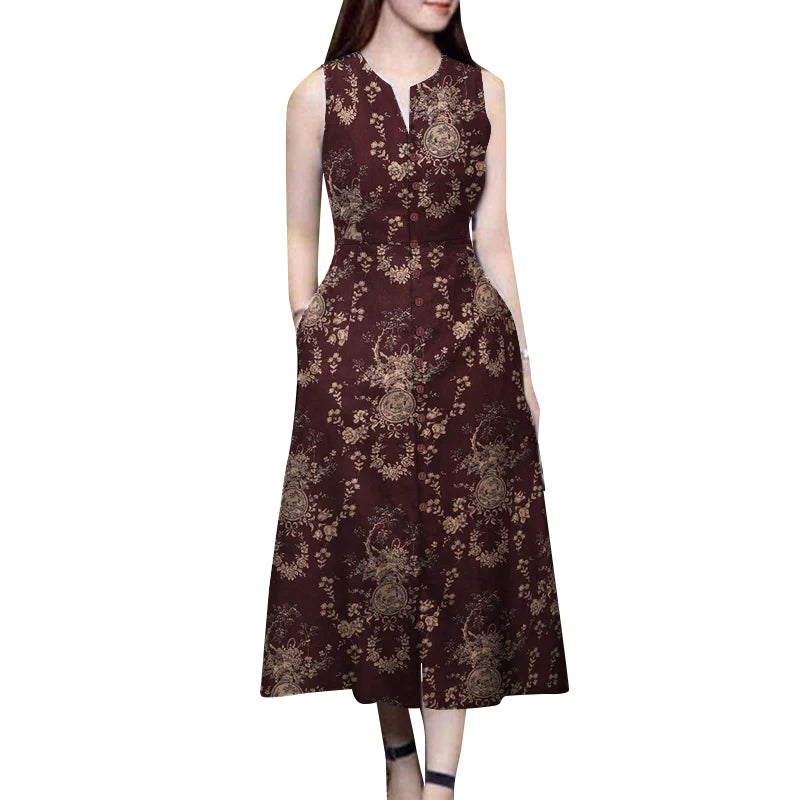 ZomerBries Vestito con Stampa Bohemien