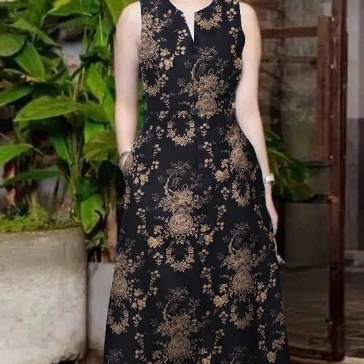 ZomerBries Vestito con Stampa Bohemien