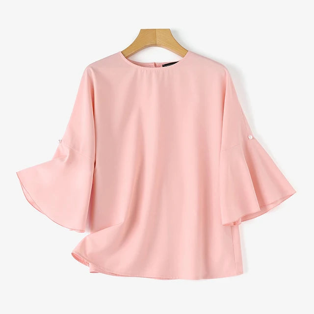 Zanzea Women Elegant Flare Blouse