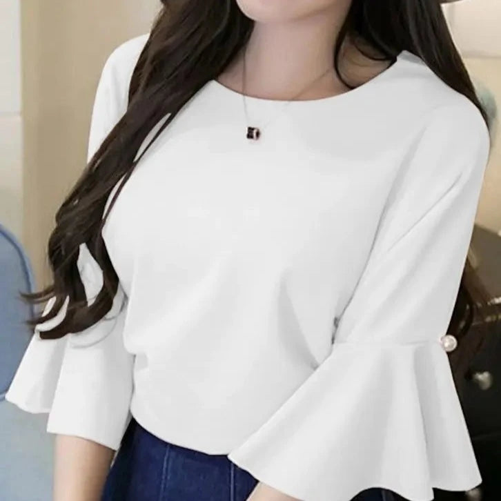 Zanzea Women Elegant Flare Blouse