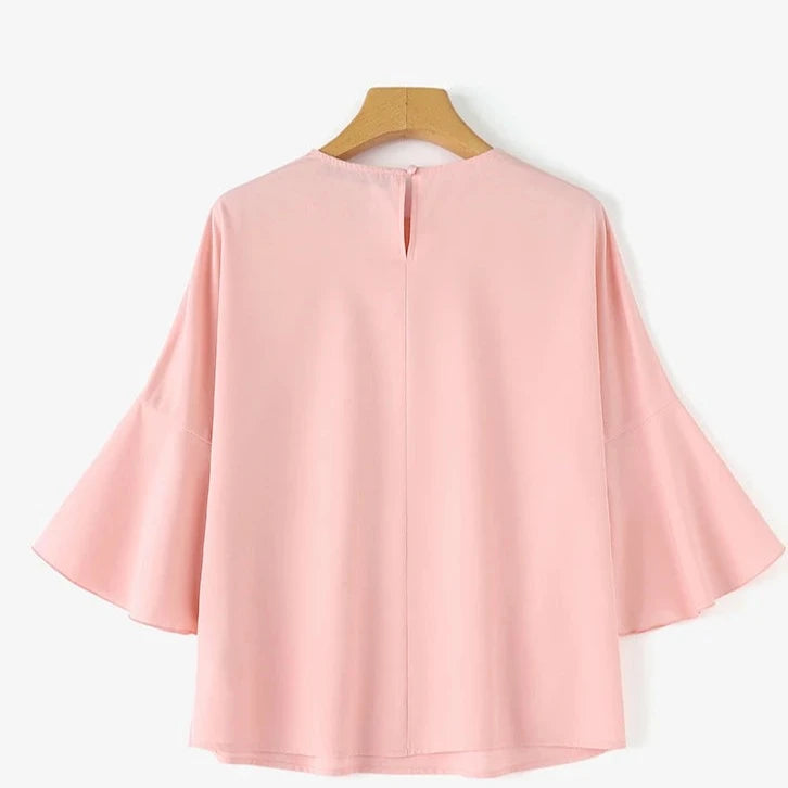 Zanzea Women Elegant Flare Blouse