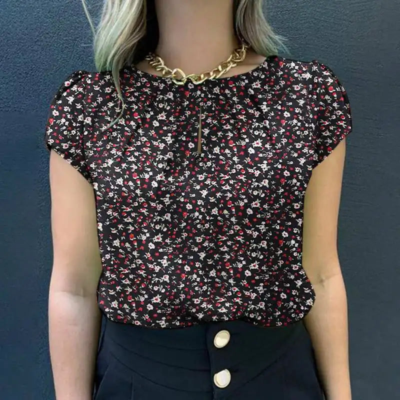 Sunny Dawn Summer Floral Blouse