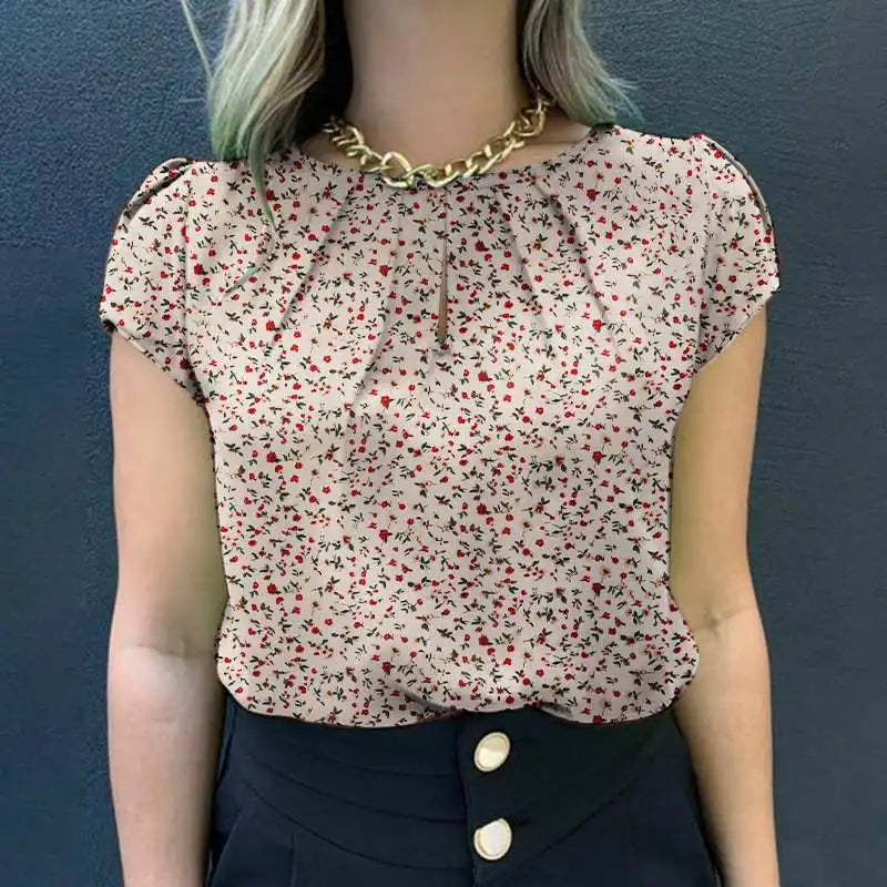 Sunny Dawn Summer Floral Blouse