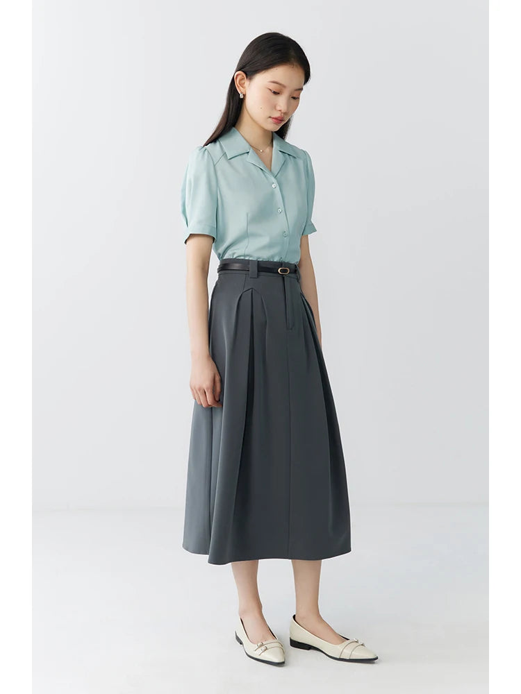 Ziqiao Petite Franse Stijl Witte Blouse