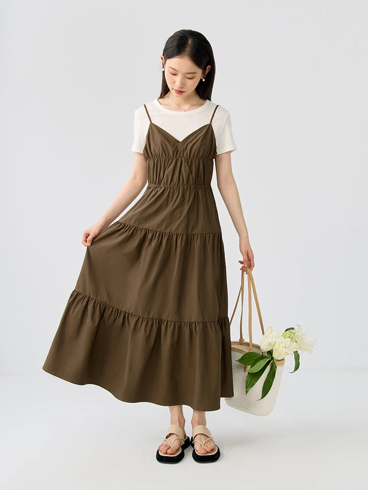 Belle Époque Fashion Anti-Rimpel Retro Zomerjurk