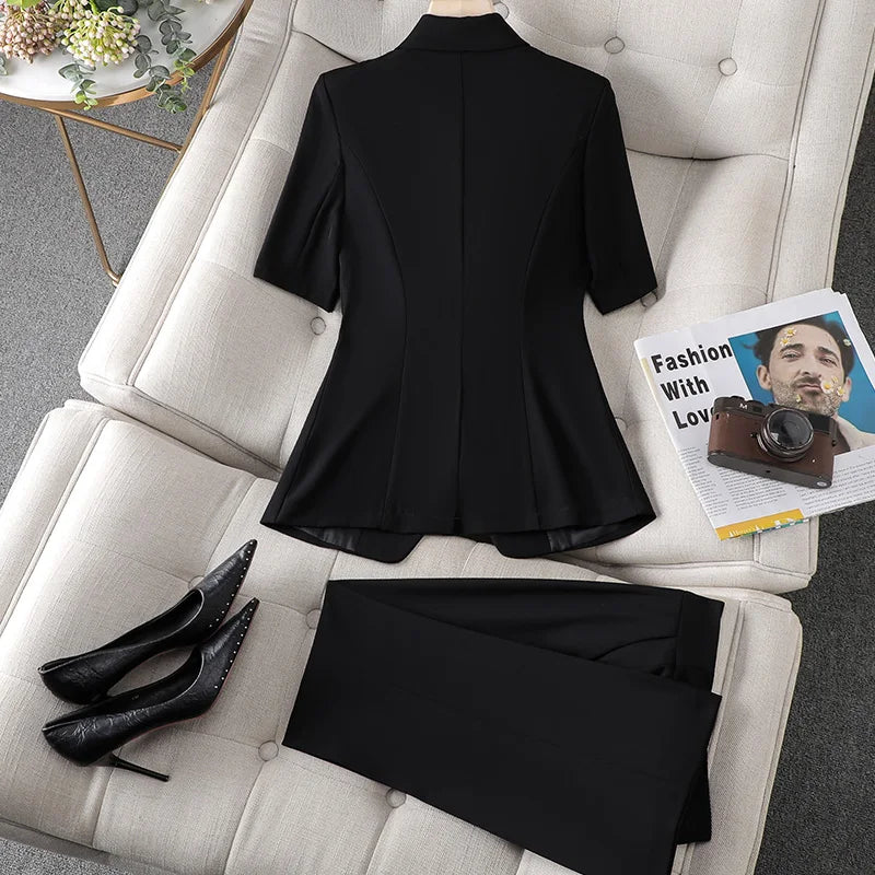 Veluxa Dames Blazer Pantalon Set