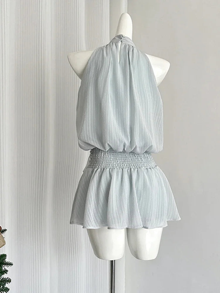 Sunny Dawn French Vintage Mini Dress