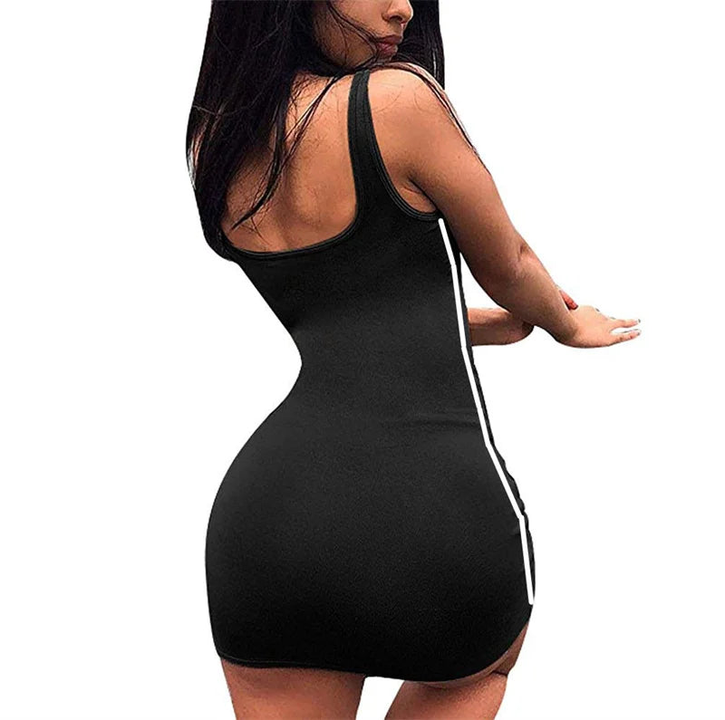 Glamorous Shine Sexy Summer Sheath Dress for Women