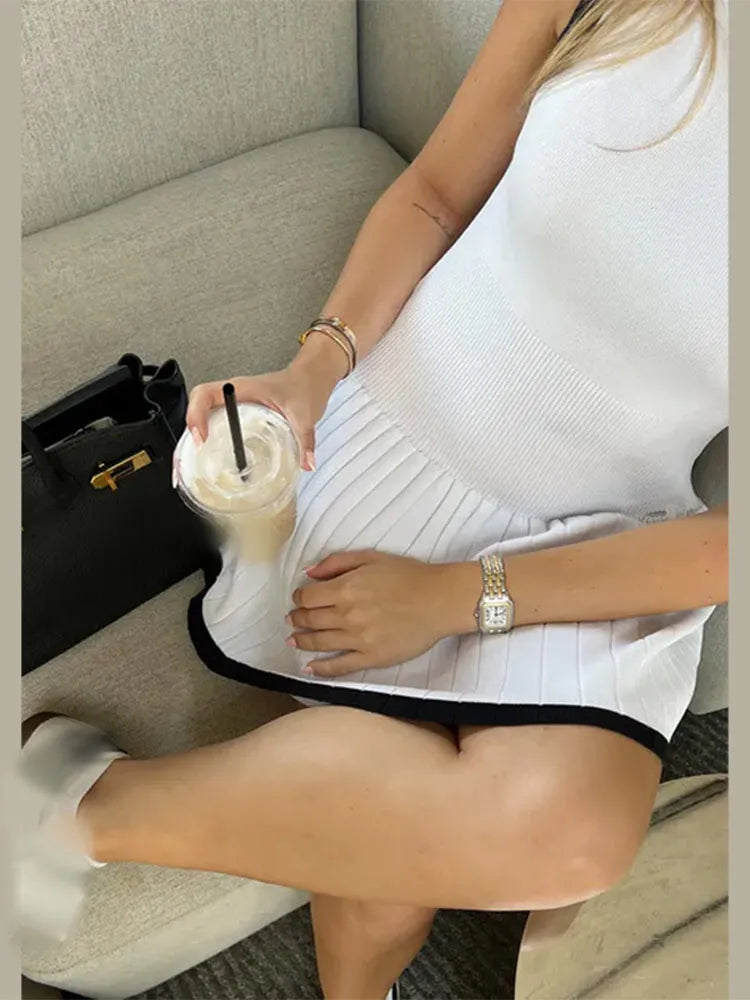 Aurora Sommer Patchwork Mini Kleid