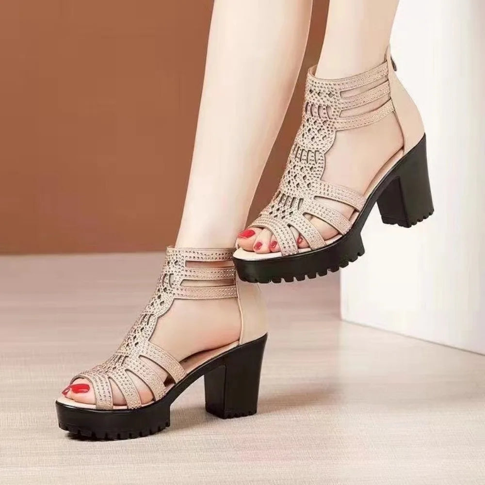 Exotic Snake Gladiator Sandals