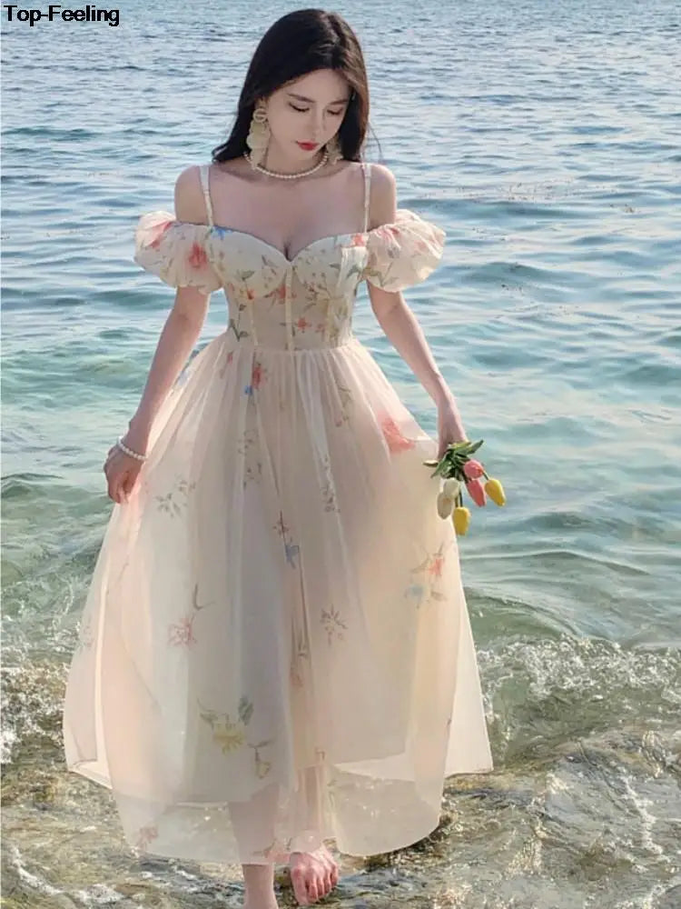 Franse Vintage Zomerjurk