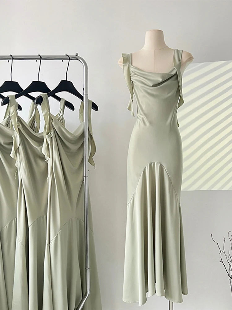 Betoverende Zomerse Nachten Maxi Satijnen Galajurk