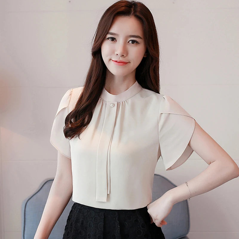 Summer Splendor Chiffon Women's Blouse