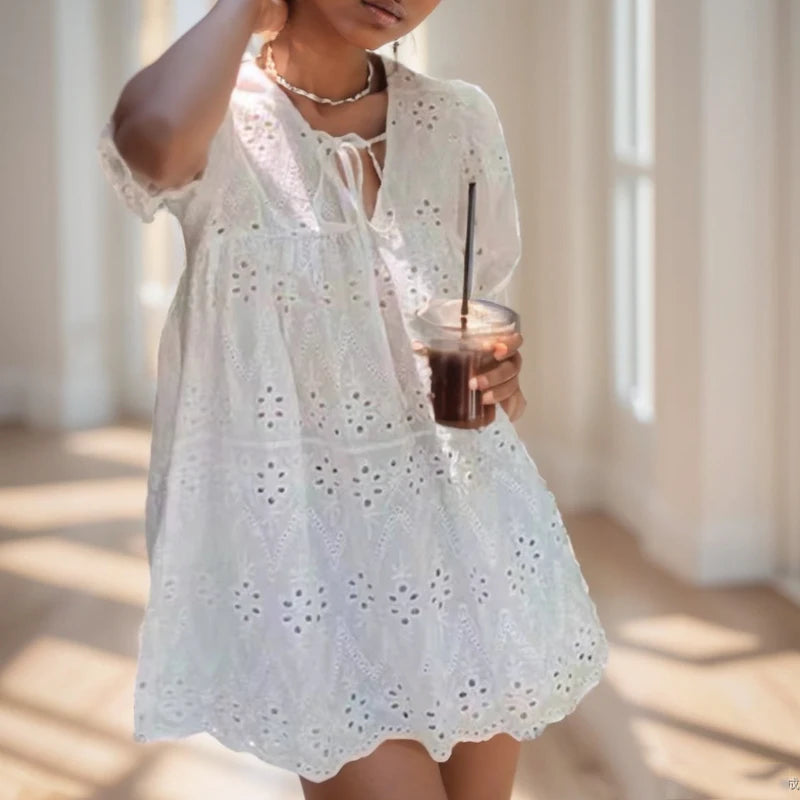 Blusa in pizzo stile francese Zomerbries