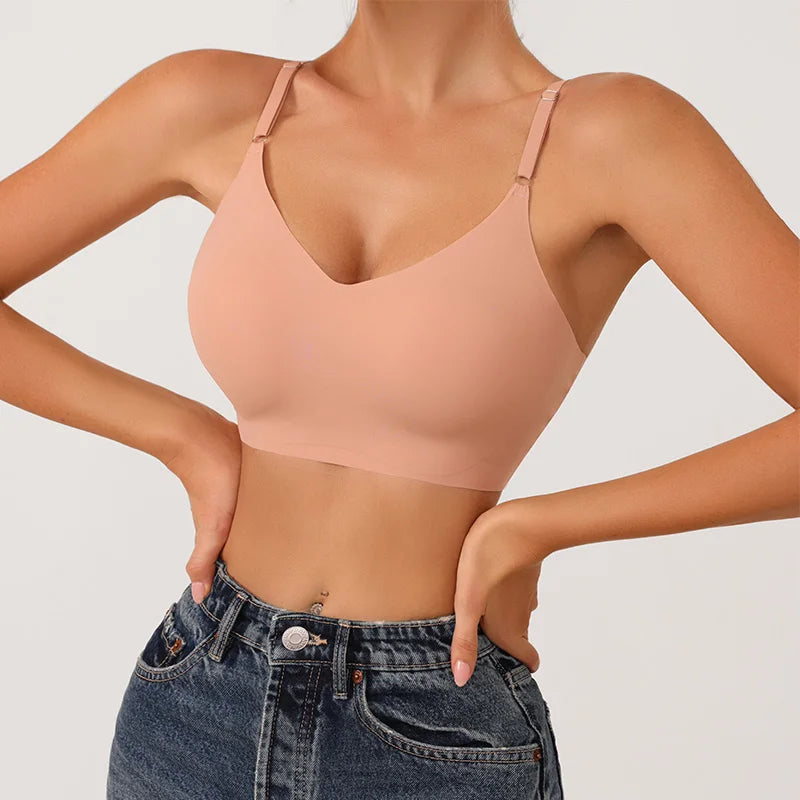 Lumi Summer Laser Cut Seamless Wireless Push-Up Bra