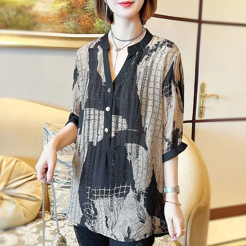 Chic Couture Camicia Estiva a Quadri