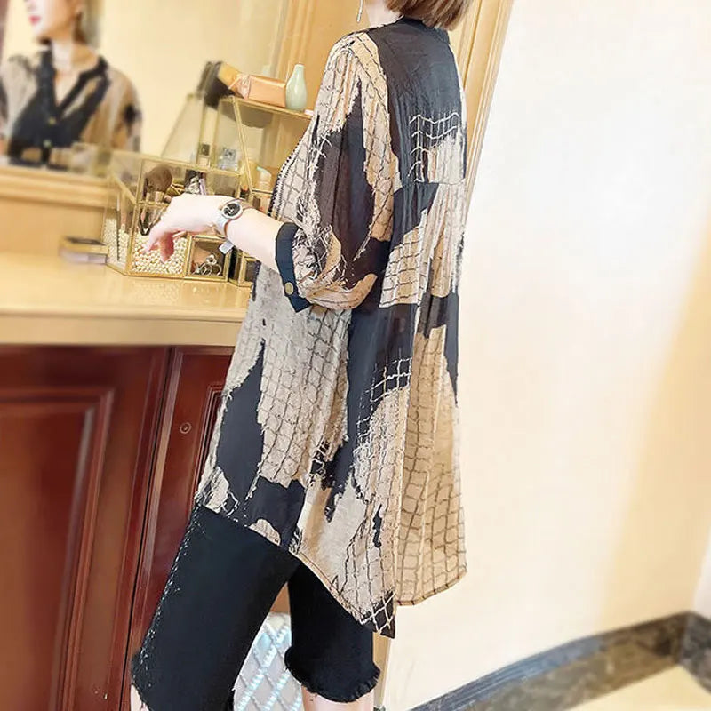 Chic Couture Camicia Estiva a Quadri
