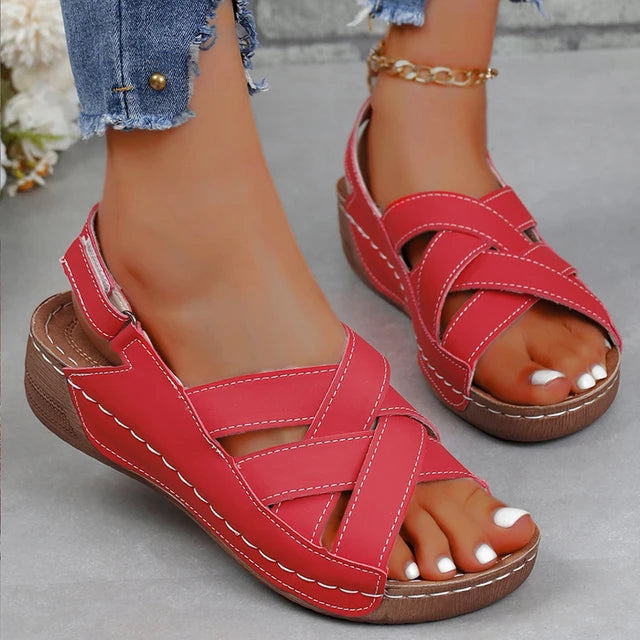 Celeste Elegante Zomerse Wig Sandalen