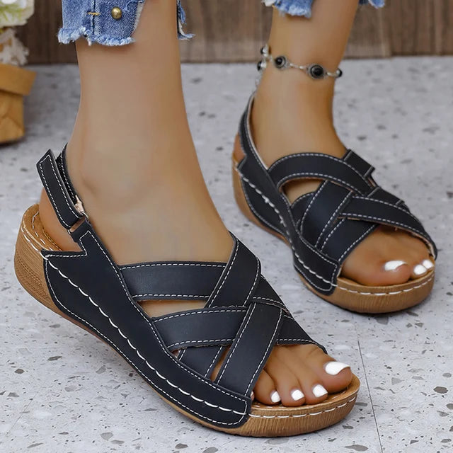 Celeste Elegante Zomerse Wig Sandalen