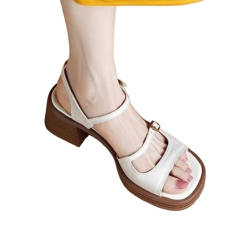 Pleeter Style Thick Sole Sandals